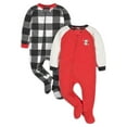 thumbnail image 1 of Gerber Baby & Toddler Neutral Microfleece Blanket Sleeper Pajamas, 2-Pack, Sizes 0/3M-5T, 1 of 10