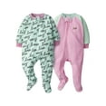 thumbnail image 1 of Gerber Baby & Toddler Neutral Microfleece Blanket Sleeper Pajamas, 2-Pack, Sizes 0/3M-5T, 1 of 8