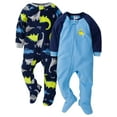 thumbnail image 1 of Gerber Baby & Toddler Neutral Microfleece Blanket Sleeper Pajamas, 2-Pack, Sizes 0/3M-5T, 1 of 11