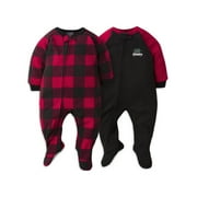 Gerber Baby & Toddler Neutral Microfleece Blanket Sleeper Pajamas, 2-Pack, Sizes 0/3M-5T