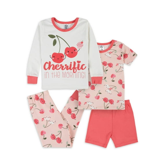 Gerber Baby & Toddler Neutral Snug Fit Cotton Pajamas, 4-Piece, 12 Months - 5T