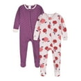 thumbnail image 1 of Gerber Baby & Toddler Neutral Snug Fit Footed Cotton Pajamas, 2-Pack, Sizes 0/3 Months - 5T, 1 of 10