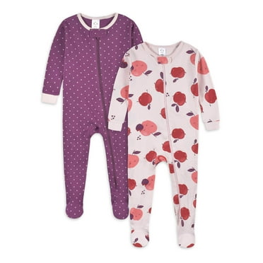 Gerber Baby & Toddler Neutral Snug Fit Footed Cotton Pajamas, 2-Pack, Sizes 0/3 Months - 5T