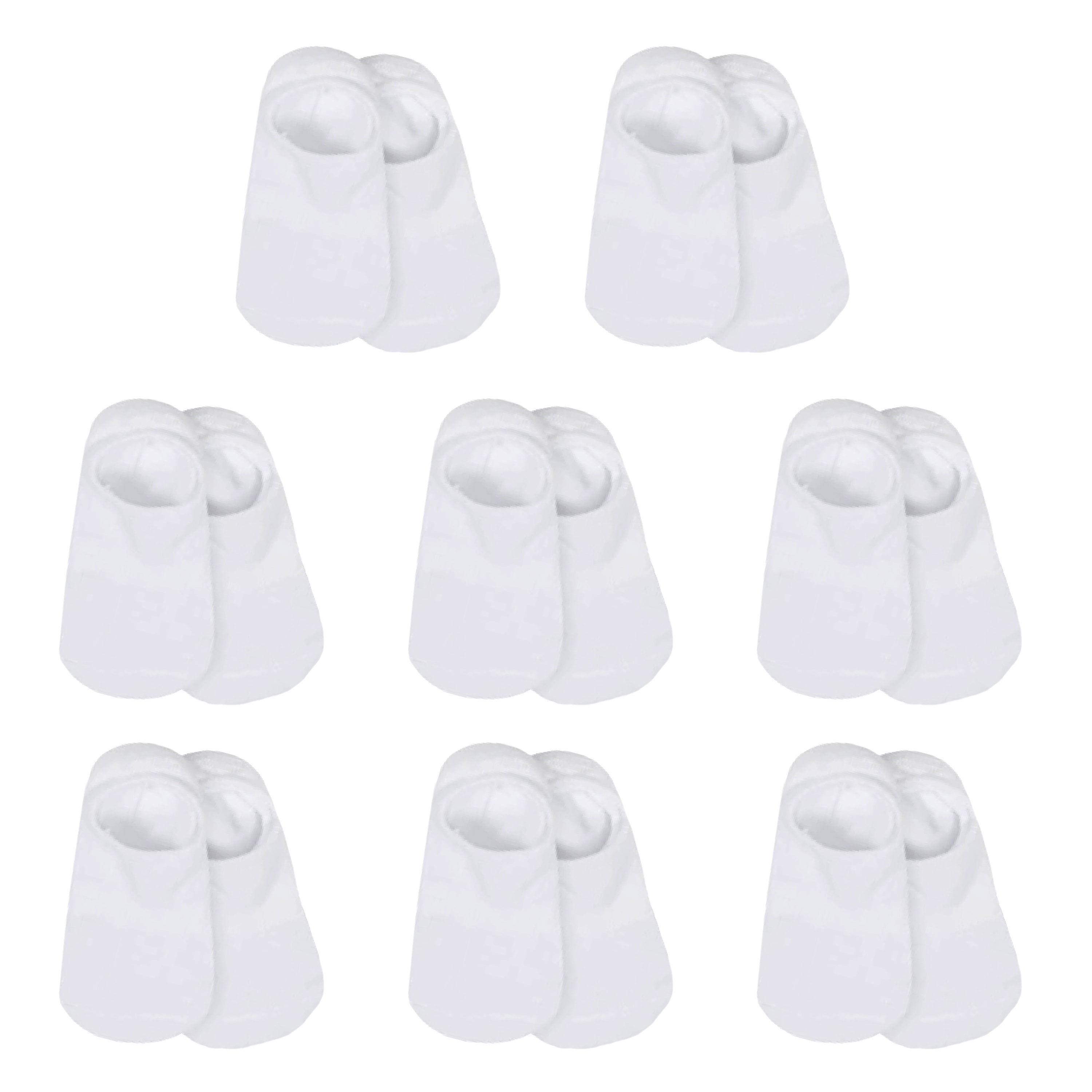Gerber Baby & Toddler Neutral Wiggle-Proof No Show Socks, 8-Pack, (6/12M - 5T)