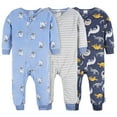 thumbnail image 1 of Gerber Baby and Toddler Boy Footless Fleece Pajamas, 3 Pack, Sizes 12 Months - 5T, 1 of 8