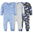 thumbnail image 1 of Gerber Baby and Toddler Boy Footless Fleece Pajamas, 3 Pack, Sizes 12 Months - 5T, 1 of 8
