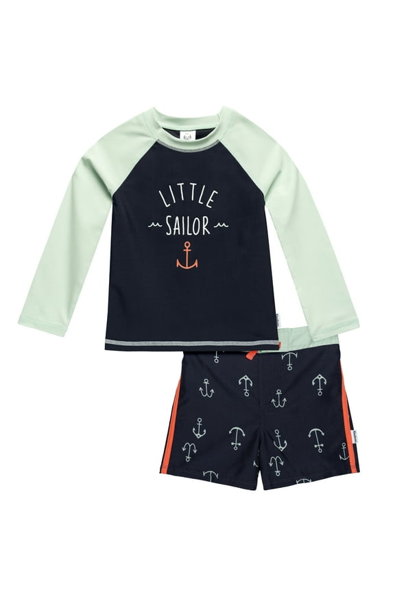 Baby and Toddler Boy Rashguard Set, 2 Piece, Size 0-3 Months - 5T