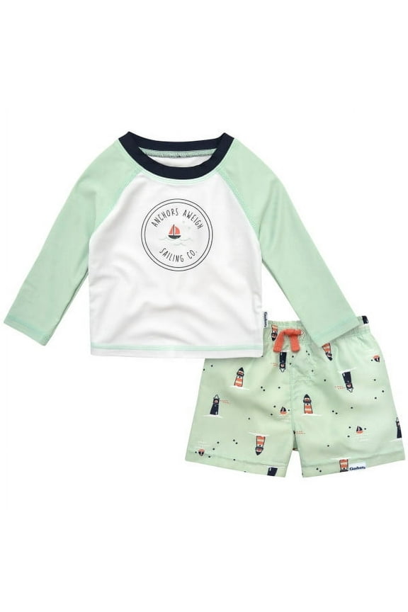 Baby and Toddler Boy Rashguard Set, 2-Piece, Sizes 0-3 Months - 5T