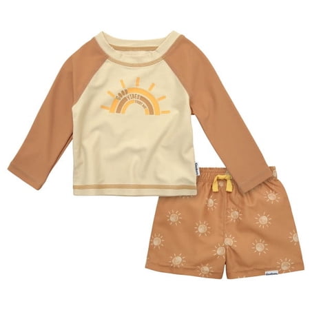 Gerber Baby and Toddler Boy Rashguard Set, 2-Piece, Sizes 0-3 Months - 5T