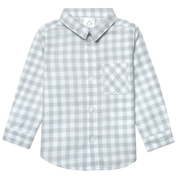Gerber Baby and Toddler Boy Woven Plaid Shirt, Sizes 12 Months - 5T