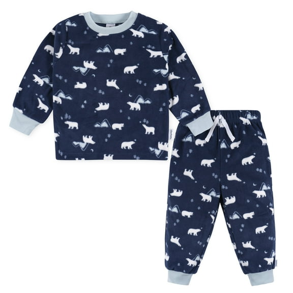 Gerber Baby and Toddler Boys Fleece Pajamas, 2 Piece, Sizes 12 Months - 5T