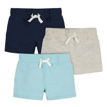 Gerber Baby and Toddler Boys Pull-On Knit Shorts, 3 Pack, Sizes 0-3 Months - 5T