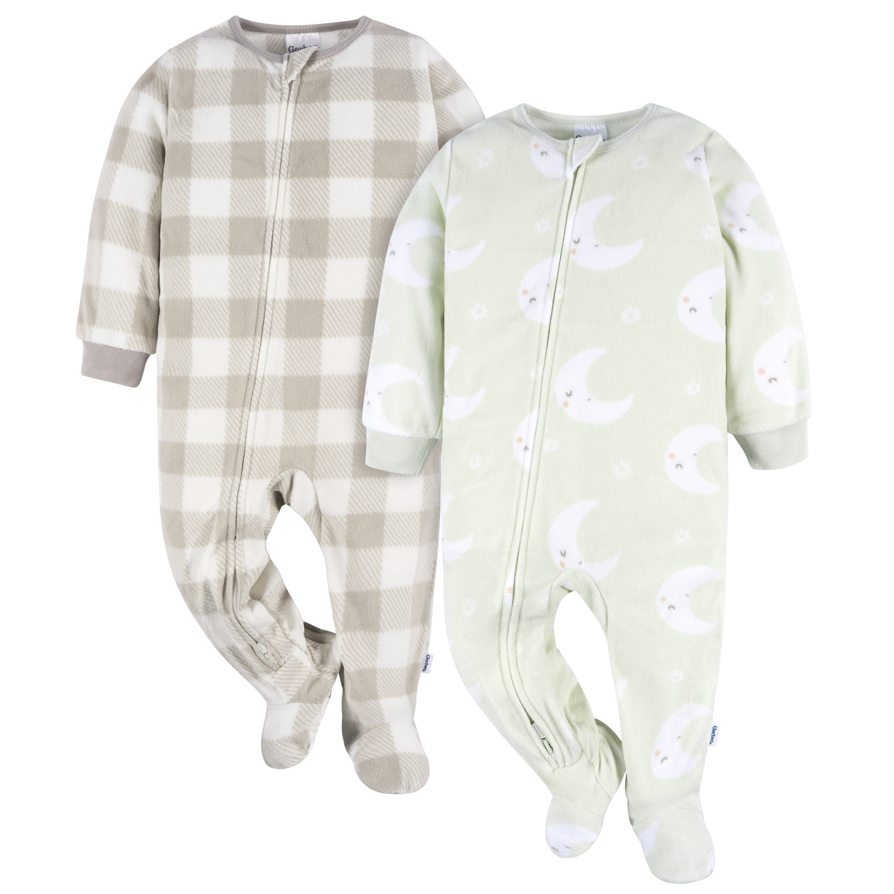Hudson Baby Infant and Toddler Cotton Pajama Set, White