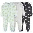 thumbnail image 1 of Gerber Baby and Toddler Gender Neutral Footless Fleece Pajamas, 3 Pack, Sizes 12 Months - 5T, 1 of 8