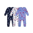 thumbnail image 1 of Gerber Baby and Toddler Girl 3pc Footless Blanket Sleepers, Sizes (12 Months - 5T), 1 of 18