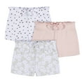 thumbnail image 1 of Gerber Baby and Toddler Girl Pull-On Knit Shorts, 3 Pack, Sizes 0-3 Months - 5T, 1 of 8