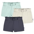 thumbnail image 1 of Gerber Baby and Toddler Girl Shorts, 3-Pack, Sizes 0/3 Months - 5T, 1 of 8