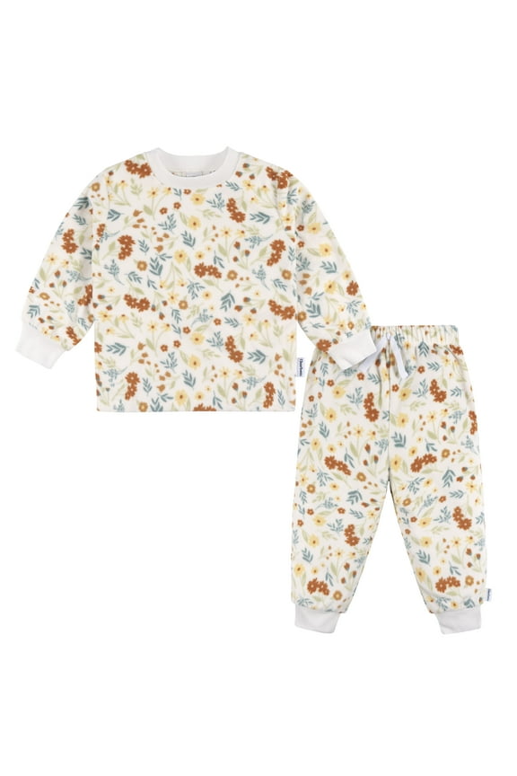Baby and Toddler Girls Fleece Pajamas, 2 Piece, Size 12 Months - 5T