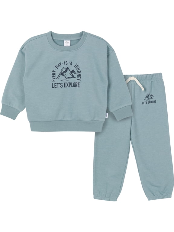 Baby and Toddler Neutral Fleece Outfit Set, 2-Piece, Sizes Newborn - 5T