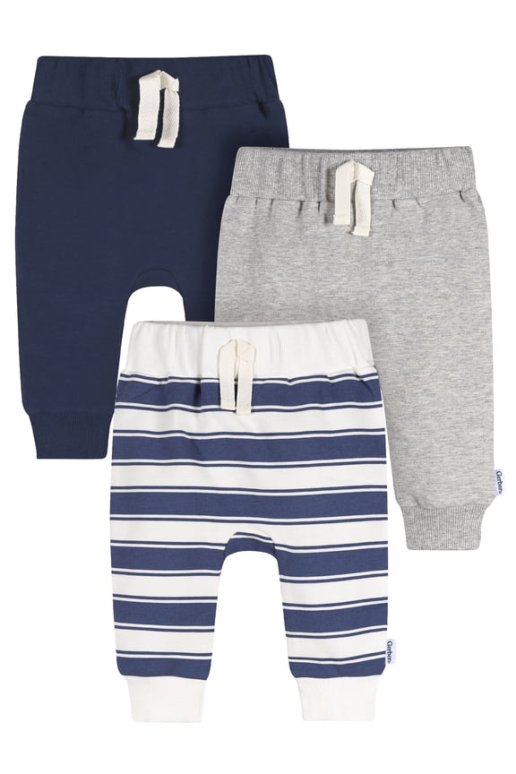 Baby and Toddler Neutral Joggers, 3-Pack, Sizes 0/3 Months - 5T