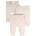 thumbnail image 1 of Gerber Baby and Toddler Neutral Joggers, 3-Pack, Sizes 0/3 Months - 5T, 1 of 8