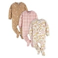 thumbnail image 1 of Gerber Baby and Toddler Neutral Microfleece Blanket Sleeper Pajamas, 3-Pack, Sizes 0/3M-5T, 1 of 9