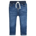 thumbnail image 1 of Gerber Baby and Toddler Neutral Rib Waist Skinny Jean, Sizes 12M-5T, 1 of 8