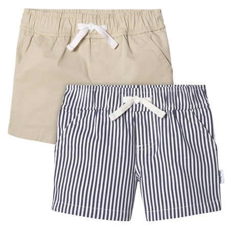 Gerber Baby and Toddler Neutral Shorts, 2-Pack, Sizes 0/3 Months - 5T
