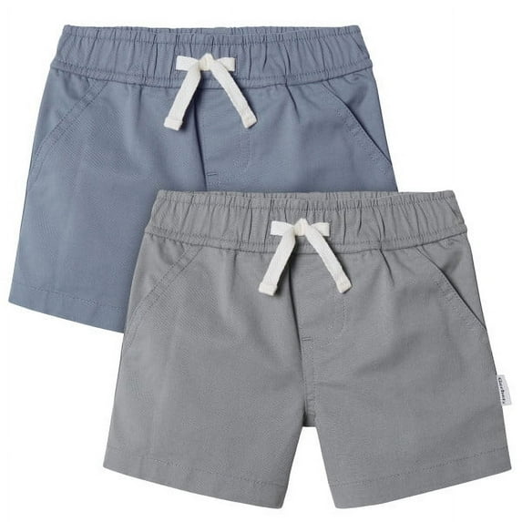 Gerber Baby and Toddler Neutral Shorts, 2-Pack, Sizes 0/3 Months - 5T