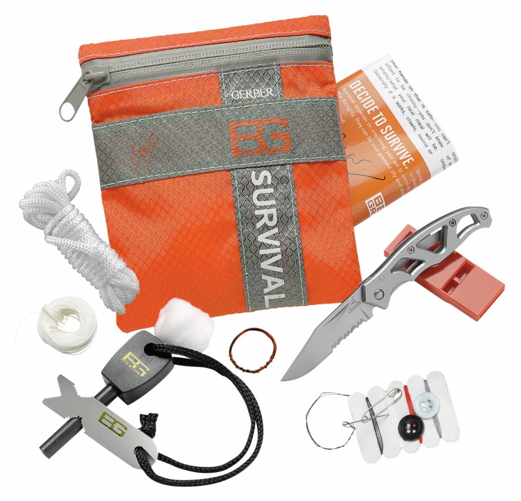 Gerber Bear Grylls Basic Survival Kit with Mini Paraframe