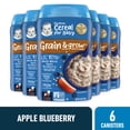 thumbnail image 1 of Gerber Cereal for Baby Grain & Grow 3rd Foods Lil' Bits Whole Wheat Baby Cereal, Apple Blueberry, 8 oz Canister (6 Pack), 1 of 6