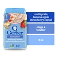 thumbnail interactive-video image 1 of Gerber Cereal for Toddler Grain & Grow, Hearty Bits Multigrain Baby Cereal, Banana Apple Strawberry, 8 oz Canister, 1 of 16