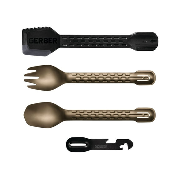 Gerber ComplEAT Camping Utensils Cooking Tool System, 4pc Burnt Bronze