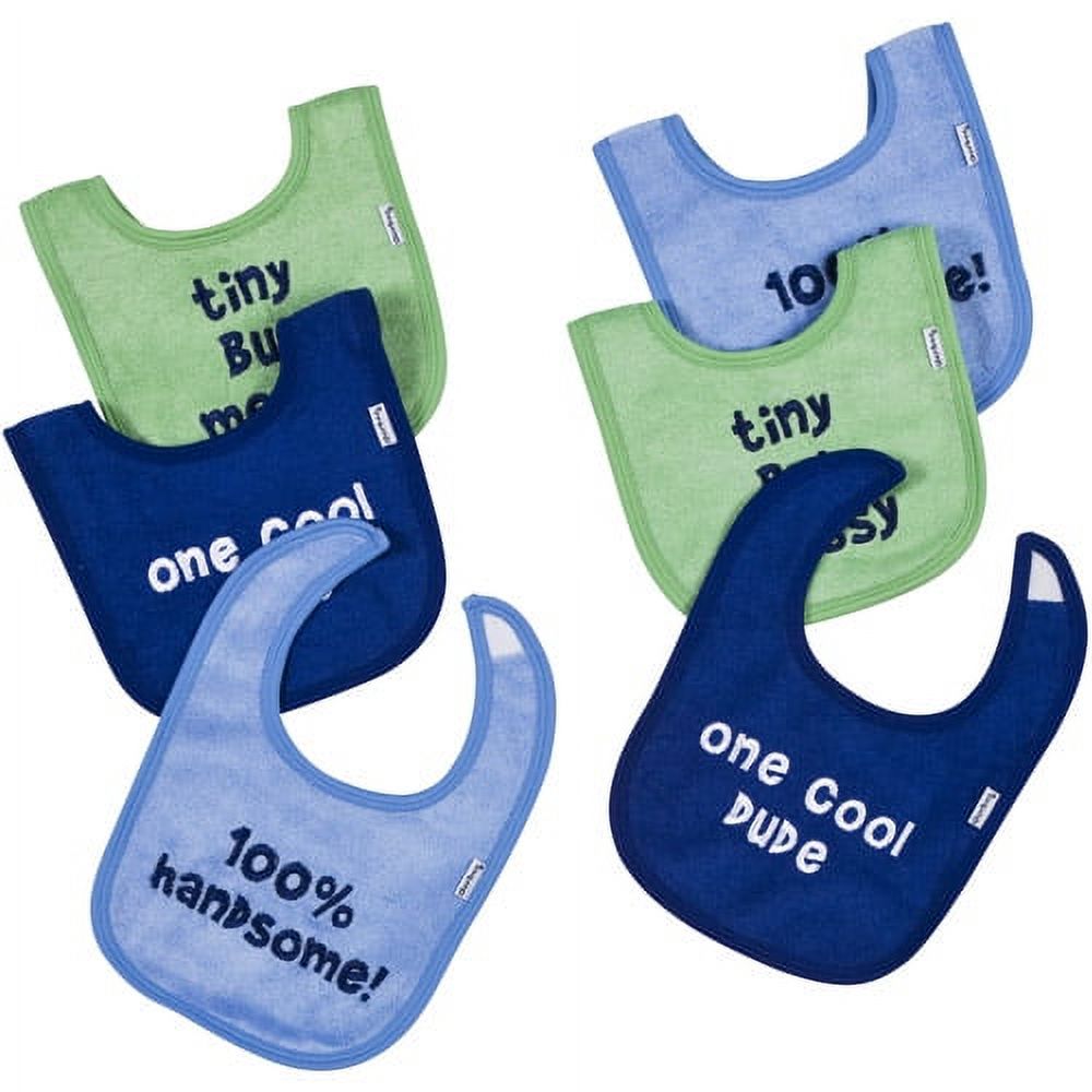 Gerber Conversation Terry Cloth Bibs 6