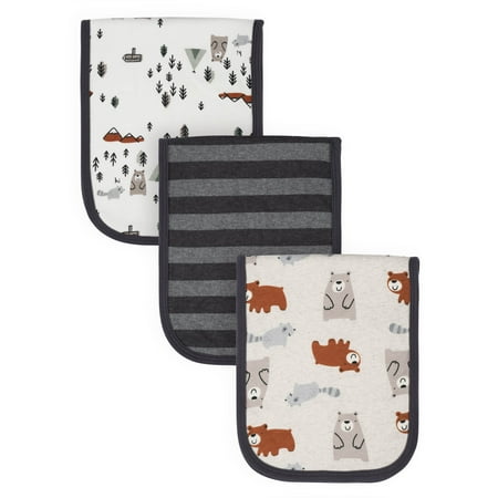 Gerber Cotton Burp Cloth, 3pk Unisex