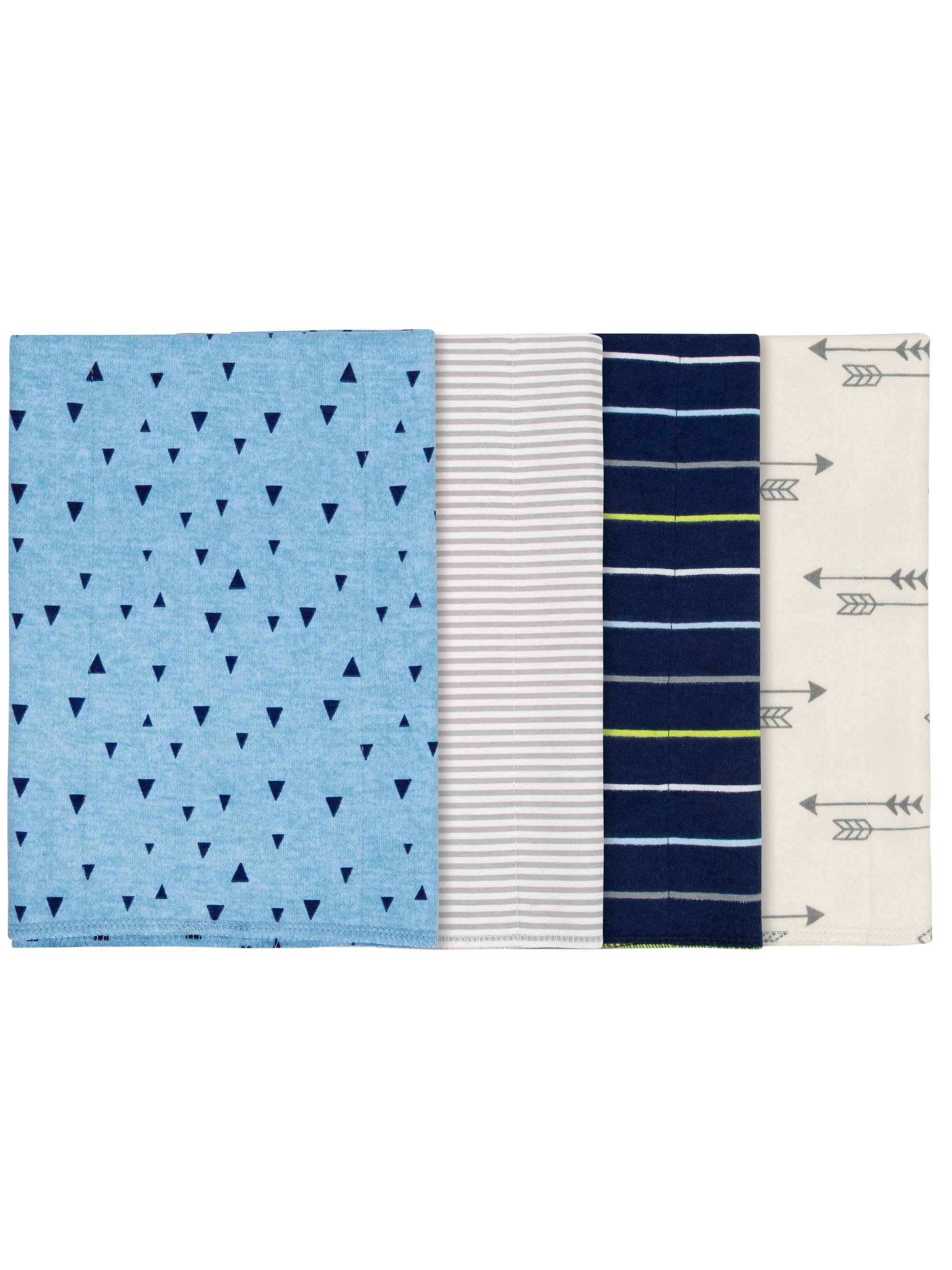 Gerber Cotton Burp Cloth, 4pk, Boys