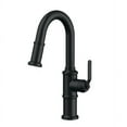thumbnail image 1 of Gerber D150537 Kinzie 1.75 GPM Single Hole Pull Down Bar Faucet - Black, 1 of 3