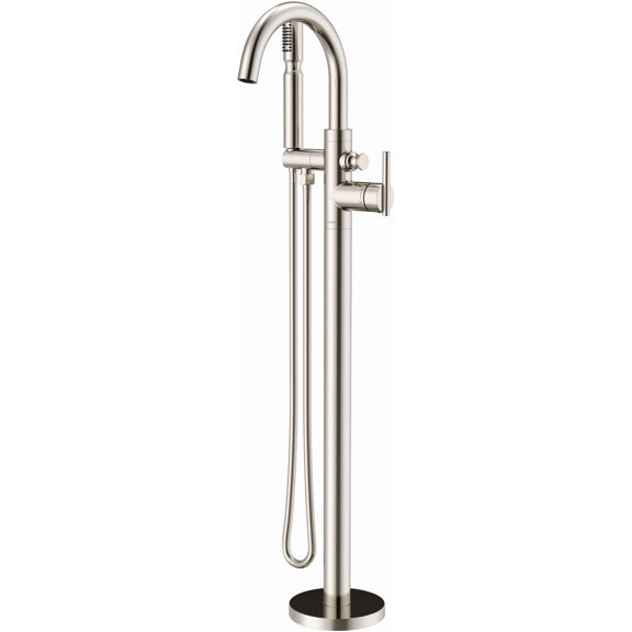 Gerber D300558t Contemporary Floor Mounted Tub Filler - Nickel