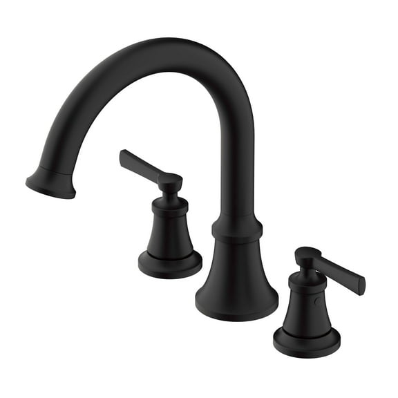 Gerber D300979t Northerly Deck Mounted Roman Tub Filler - Black