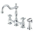 thumbnail image 1 of Gerber D404457 Opulence Bridge Kitchen Faucet with Sidespray (Chrome), 1 of 3