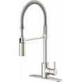 thumbnail image 1 of Gerber D451288 Foodie 1.75 GPM Single Hole Pre-Rinse Kitchen Faucet - Stainless Steel, 1 of 7