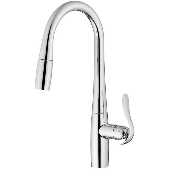 Gerber D454012 Selene 1.75 GPM Single Hole Pull Down Kitchen Faucet - Chrome