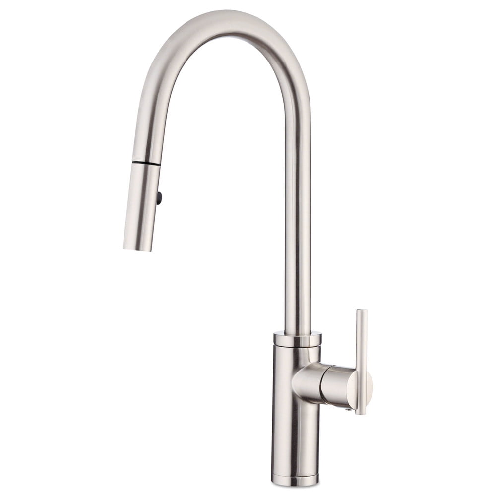 Stainless Steel Single Handle Pull-Down Kitchen Faucet