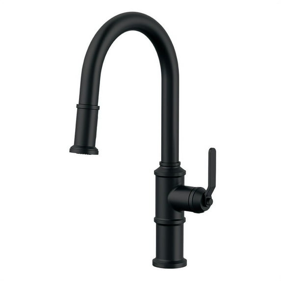 Gerber D454437 Kinzie 1.75 GPM Single Hole Pull Down Kitchen Faucet - Black