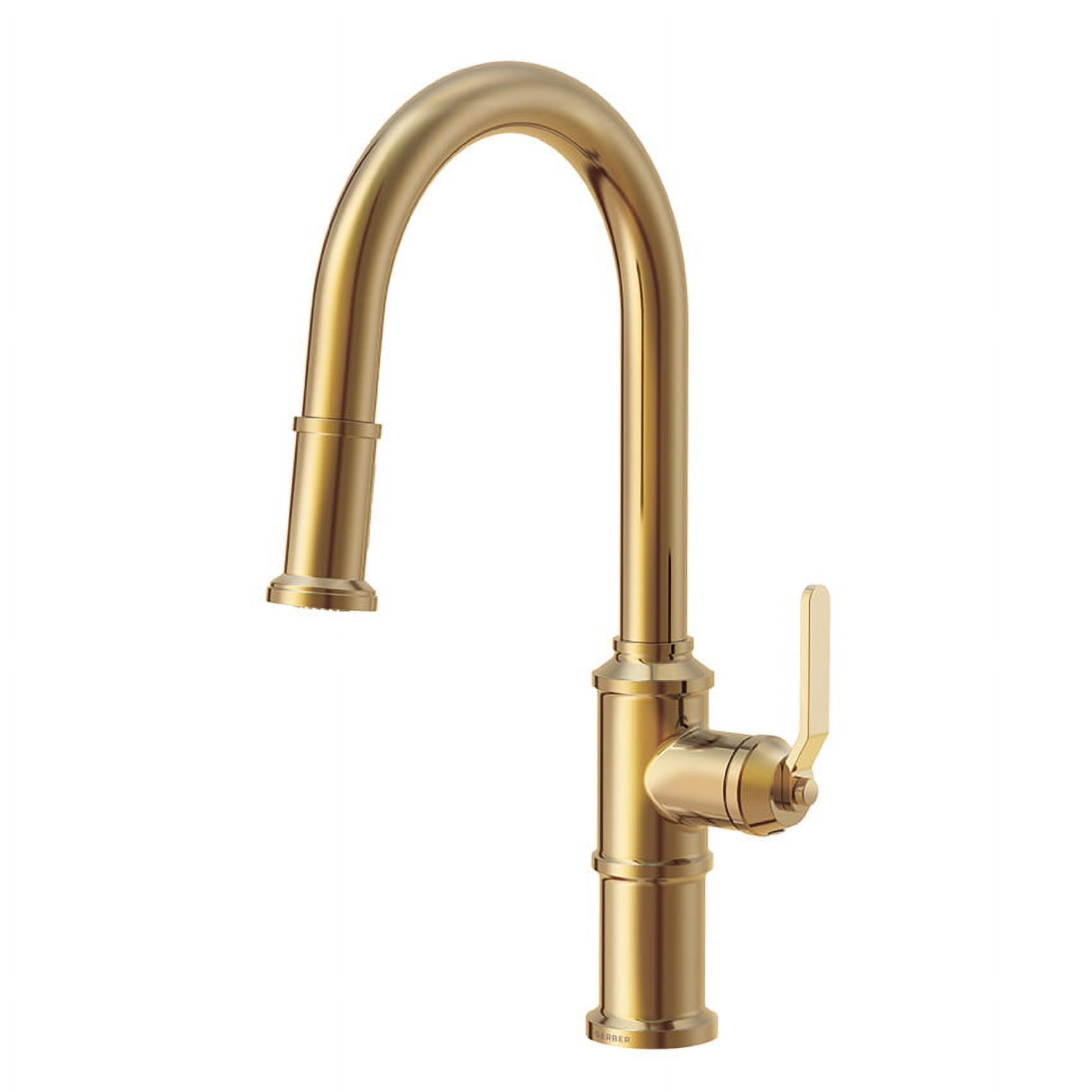 Kinzie Brushed Bronze Single Handle Pull-Down Kitchen Faucet