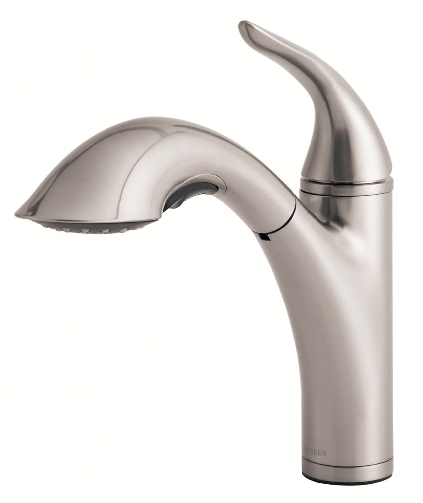 Antioch Stainless Steel Single Handle Pull-Out Kitchen Faucet