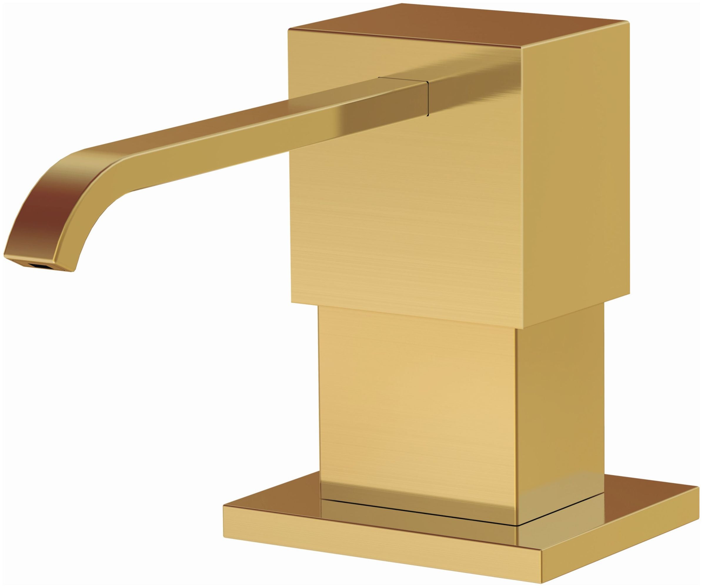 Brushed Bronze Square Soap and Lotion Dispenser