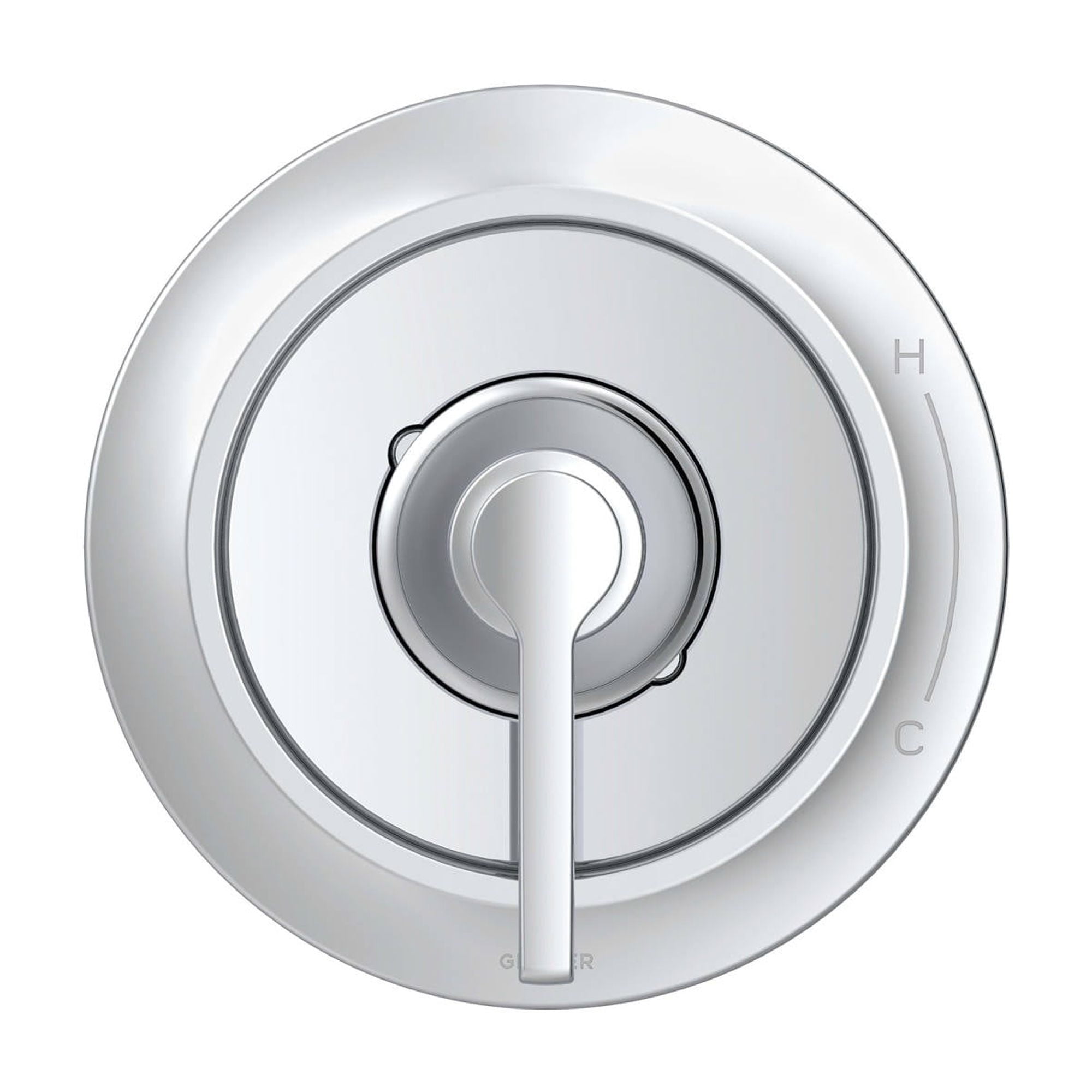Northerly Chrome Wall-Mounted Lever Valve Trim Kit