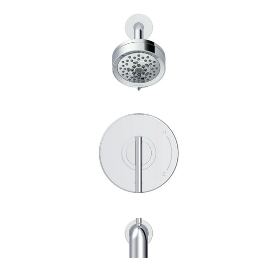 Gerber D511658tc Parma Tub And Shower Trim Package - Chrome