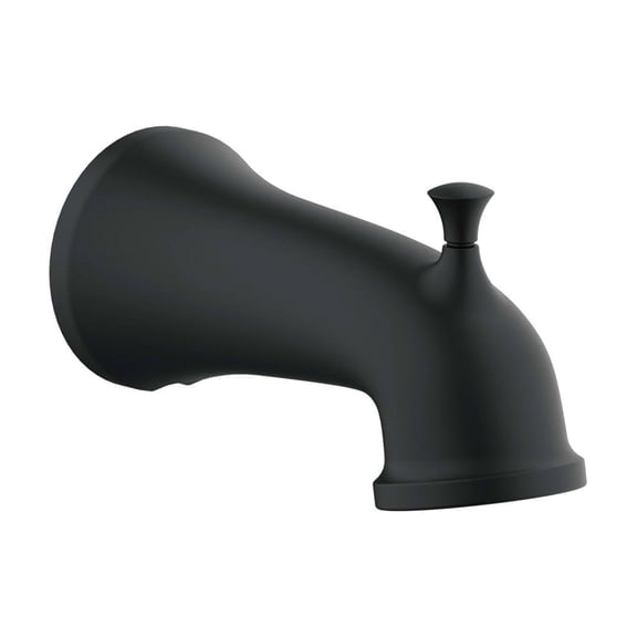 Gerber D606979 Northerly 6-5/16" Integrated Diverter Tub Spout - Black